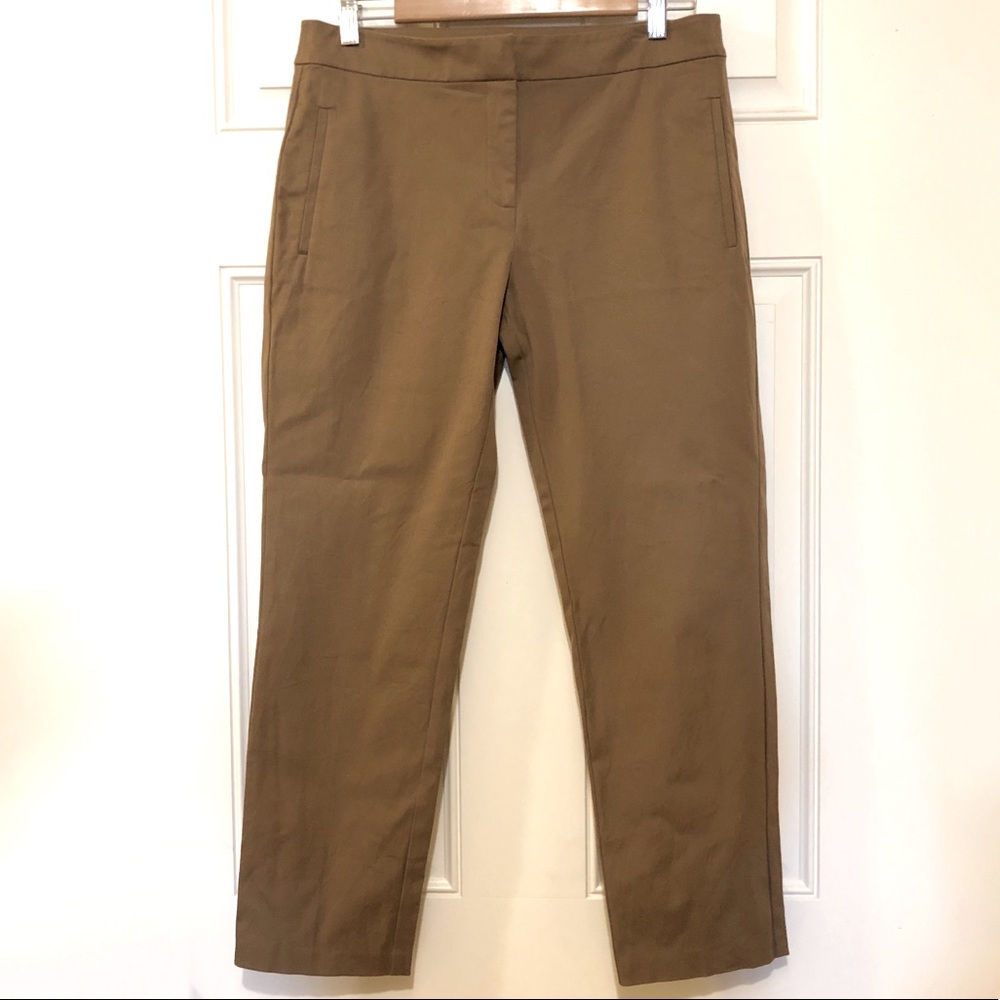 Eileen Fisher Organic Cotton Slim Ankle Pant - Size Small